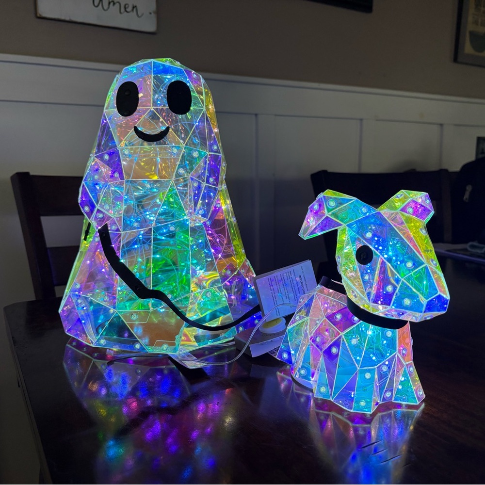 Christian Soriano Ghost Walking Dog Prismatic LED Light up